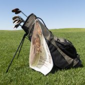 Custom Bachman Hare Rabbit Camping Deko Geschenke Golfhandtuch (Gras)