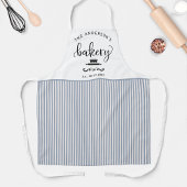 Custom, Bäckerei White and Blue Streifen Bauernhof Schürze