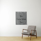 Custom Background Anniversary Foto Booth Gray Wandteppich (Beispiel)