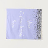 Custom Background Birthday Party Foto Stand Lila Wandteppich (Vorderseite (Horizontal))