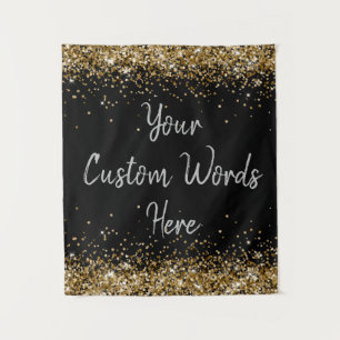 Custom Background Birthday Party Foto Stand Schwar Wandteppich