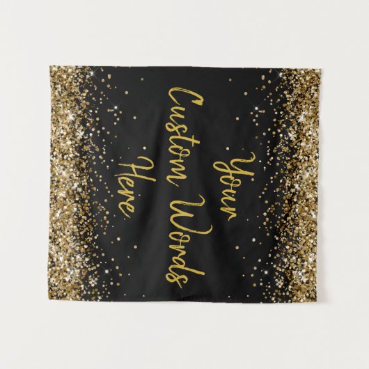 Custom Background Birthday Party Foto Stand Wandteppich (Vorderseite (Horizontal))