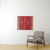 Custom Background Birthday Party Fotobooth Burgund Wandteppich (Beispiel (Horizontal))