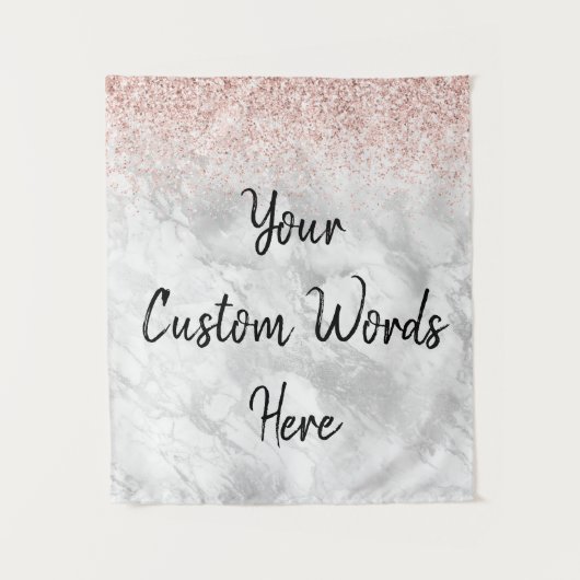 Custom Background Birthday Party Marble Foto Stand Wandteppich (Vorderseite)