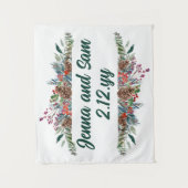 Custom Background Classic Winter Wedding Foto Stan Wandteppich (Vorderseite)