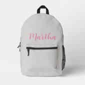 Custom backpack, personalized school bags bedruckter rucksack (Vorderseite)
