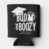 Custom Bad & Boozy Personalisiert Graduation Party Dosenkühler (Rückseite)