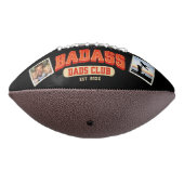 Custom Badass Vater Club Retro Coole Fotomaterial Football (Gedreht 270)