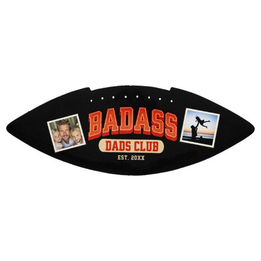 Custom Badass Vater Club Retro Coole Fotomaterial Football (Panel)
