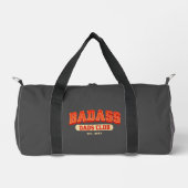 Custom Badass Vater Club Retro Cooler Trendy Fun Duffle Bag (Vorderseite)