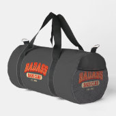 Custom Badass Vater Club Retro Cooler Trendy Fun Duffle Bag (Rechte Ecke)