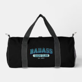 Custom Badass Vater Club Retro Cooler Trendy Fun Duffle Bag (Vorderseite)
