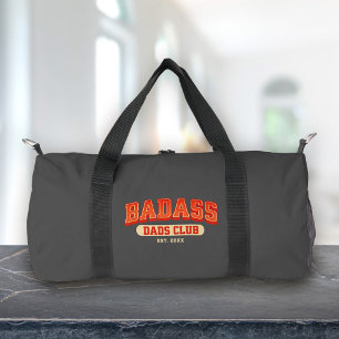 Custom Badass Vater Club Retro Cooler Trendy Fun Duffle Bag