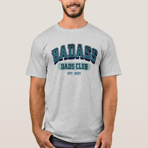 Custom Badass Vater Club Retro Cooler Trendy Fun T-Shirt