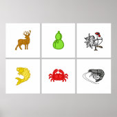 Custom Bæu Cua Cá Cp Vietnamese Dice Mat Poster (Vorne)