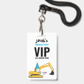 Custom Bagger Birthday Party Pass Gefallen Abzeich Ausweis (Vorderseite mit Lanyard)