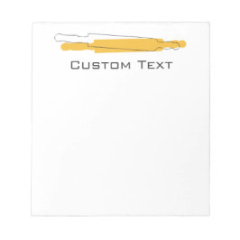 Custom Baker Bakery Shopping List Notizblock