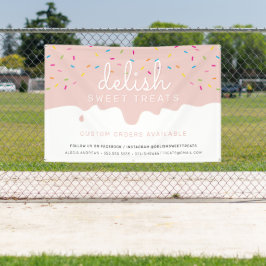 CUSTOM Baker blush Zuckerguss Tropfen Sprinklen Banner