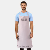 Custom Baker Extraordinator Pink Large Schürze (Getragen)