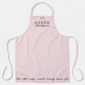 Custom Baker Extraordinator Pink Large Schürze (Vorderseite)