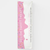 CUSTOM Baker Zuckerguss Tropfen bunte Brinklen Ban Banner (Vertikal)