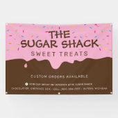 CUSTOM Baker Zuckerguss Tropfen bunte Sprinklen Banner (Horizontal)