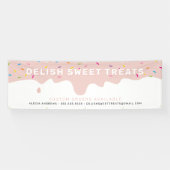 CUSTOM Baker Zuckerguss Tropfen Sprinklen rot Banner (Horizontal)
