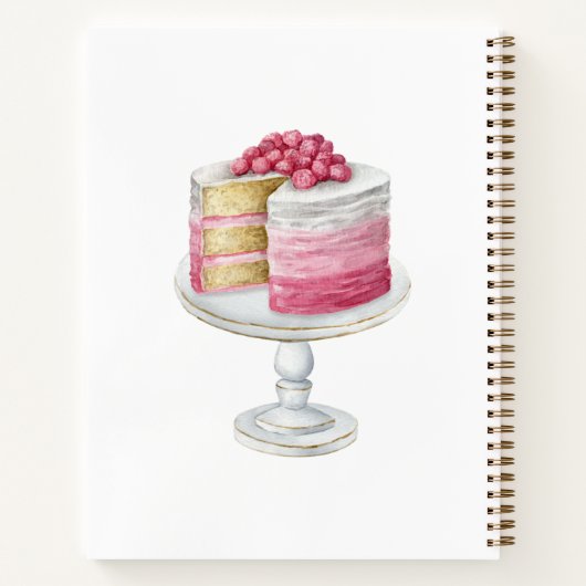 Custom Bakers Rolling Button Whisk Recipe Vorlagen Notizblock (Rückseite)