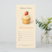 Custom Bakery Gift Certificate  (Stehend Vorderseite)