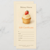 Custom Bakery Gift Certificate  (Vorne/Hinten)