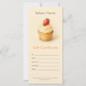 Custom Bakery Gift Certificate (Vorderseite)