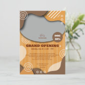 Custom Bakery Grand Opening Einladung (Stehend Vorderseite)