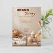 Custom Bakery Grand Opening Einladung (Stehend Vorderseite)