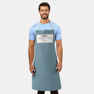 Custom Bakery Name Stone Blue Koch oder Mitarbeite Schürze