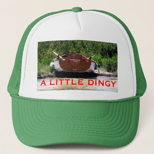 Custom Ball Cap mit einem kleinen Dinghy Truckerkappe (Vorderseite)