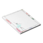 Custom Ballerina Jadeyn | Rose Wasserfarben Notizblock (angewinkelt)