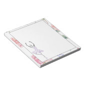 Custom Ballerina Maya | Rose Wasserfarben Notizblock (angewinkelt)