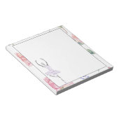 Custom Ballerina Natasha | Rose Wasserfarben Notizblock (angewinkelt)