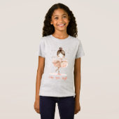 Custom Ballerina Positive Girls' T-Shirt (Vorne ganz)