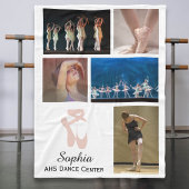 Custom Ballet 5 Foto Collage Dancer Name Fleecedecke