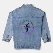 Custom Ballet Dancer Tanz Studio Lehrer Jeansjacke (Rückseite)