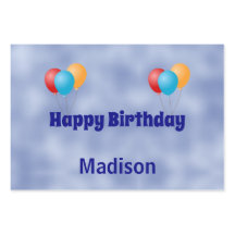 Custom Balloons glücklich zum Geburtstag