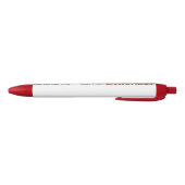 Custom Ballpoint Pen - RED Ink, RED Trimm Kugelschreiber (Unterseite)