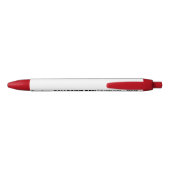 Custom Ballpoint Pen - RED Ink, RED Trimm Kugelschreiber (Rückseite)