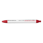 Custom Ballpoint Pen - RED Ink, RED Trimm Kugelschreiber (Vorderseite)