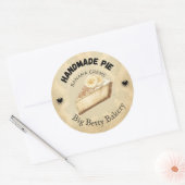 Custom Banana Cream Pie Labels | Personalisierte B Runder Aufkleber (Umschlag)
