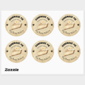 Custom Banana Cream Pie Labels | Personalisierte B Runder Aufkleber (Blatt)