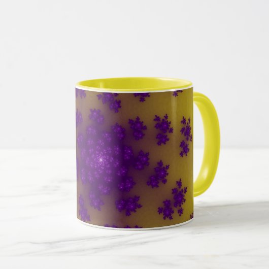 Custom Banana Floral Sprinklen Kaffee Tasse (VorderseiteRechts)