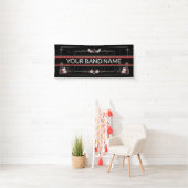 Custom Band Merch Rockabilly Music Tattoo Banner (Insitu)