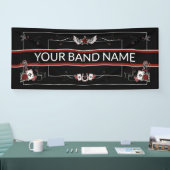 Custom Band Merch Rockabilly Music Tattoo Banner (Messe)